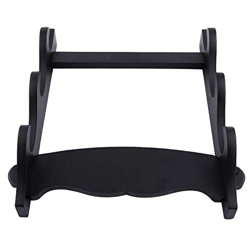 Sword Holder, Three-Tier Samurai Sword/Flute Katana Wall Mounted Bracket Holder Hanger Display Parts for Home