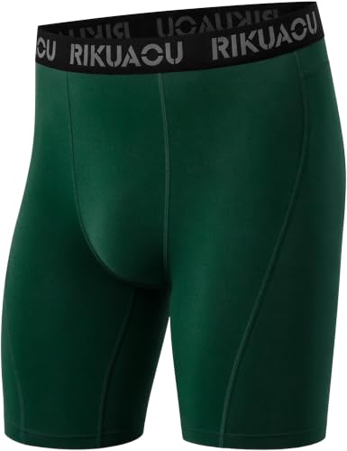 RIKUAOU Men's Compression Shorts, Spandex Quick Dry Running Tights Workout at Amazon