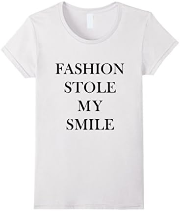Women's Fashion Stole My Smile T-Shirt Large White