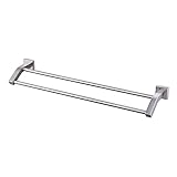KES Towel Bar, Bathroom Shelf Double Rod 24 Inch Brushed SUS 304 Stainless Steel Wall Mount Rack Contemporary Style, A2202S60-2