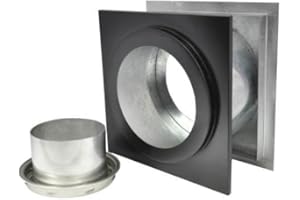 Shasta Vent Class A, All Fuel "Wall Thimble & Finishing Collar" for Shasta Vent Chimney Systems (Diameter: 6 inch)