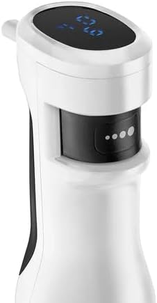 Batidora de Mano Stellar Max TouchSpeed 1500W, Pantalla Digital, Velocidad Táctil Variable, 4 Cuchillas Alta Eficiencia, Ergonómico, Antisalpicaduras, Vaso Medidor, Emulsionador y Picadora