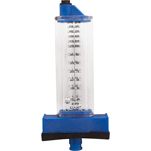 Rola-Chem Flowmeter, Top Mount, 2" PVC, 30-150 GPM