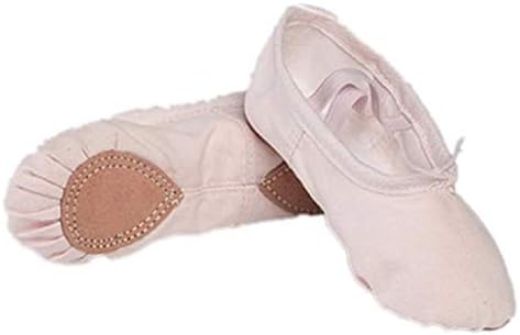 Soft Comfortable Ballet Dance Canvas Shoes Light Pink Colour | Ballet Slipper for Dance Class, Yoga, Professional Dancers for Kids, Girls, Boys, Women, Men