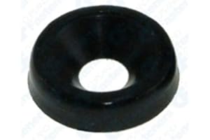 50 #10 Nylon Finishing Washers - Black Clipsandfasteners Inc