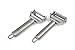 TeiKis [Set of 2] Dual Sided Extra Sharp Julienne Peeler/Vegetable Peeler with Stainless Steel Handle