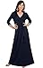 KOH KOH Womens 2025 Long Sleeve Casual Cocktail Flowy V-Neck Gown Maxi Dress
