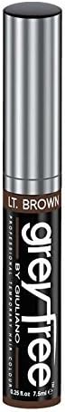 Greyfree Professional Temporary Hair Color, Light Brown, 0.25 Ounce by Greyfree
