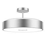 Onforu Waterproof 32W LED Ceiling Lights, CRI 90+, 12.8in, 300W Incandescent Bulbs Equivalent, IP65, 2800lm 5000K Daylight White Semi Flush Mount for Bedroom, Balcony, Living Room.