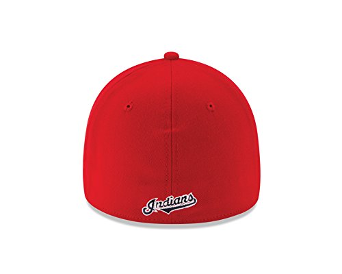 New Era MLB Cleveland Indians Team Classic Alternative 39Thirty Stretch Fit Cap, Red, Medium/Large