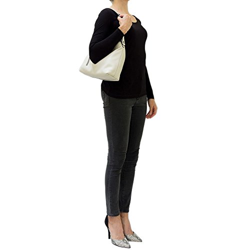 Gianni Chiarini Italian Made Beige Pebbled Leather Slouchy Hobo Bag