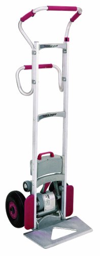 Magline CLK140EGS4 Aluminum Powered Stair Climbing Hand Truck, Ergo Handle, Pneumatic Wheels, 300lbs Capacity, 62