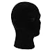 KeyZone Men Styrofoam Foam Vivid Mannequin Manikin Head Model Wigs Cap Display Stand Black