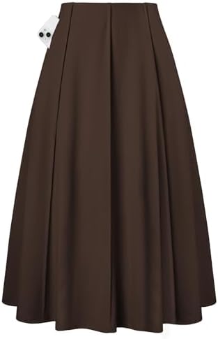 Amazon.com: EUMI Women's Fashion Long Skirt Formal Satin A-Line