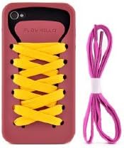 iPhone 4/4S Custom Case (Sporty Shoe Lace Silicone Case - Red)
