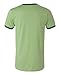 Bella + Canvas Men's Jersey Short-Sleeve Ringer T-Shirt XL HTHR GREEN/ FOR
