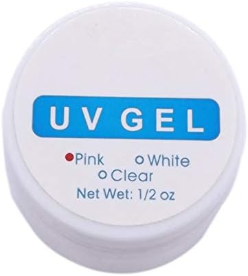 Amury 1 PCS 0.5fl.oz Pink Soak Off UV Builder Gel Set Nail Art Strengthening UV Builder Gel Acrylic Nail Art Tips Manicure