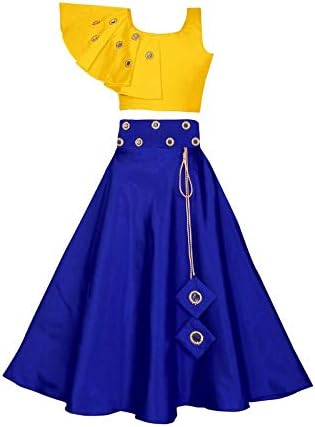 Fashion Dream Girl's Cotton Silk Readymade Lehenga Choli