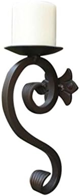 Shoreline Best Quality Decorative Iron Wall Mounted Candle Holder/Sconce-Black Matte