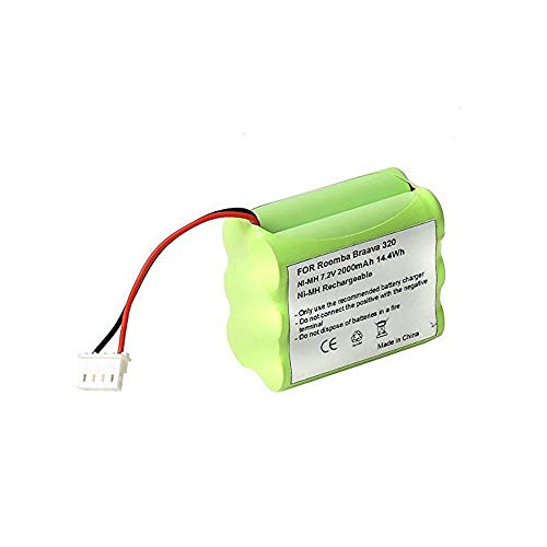 FUZADEL 7.2v NiMh Battery Replacement for Mint 4200 4205 Automatic Hard Floor Cleaner iRobot Braava 320 321 Floor Mopping Robot