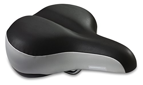 Diamondback Women’s Pillow Top Bicycle Saddle, Black/Gray