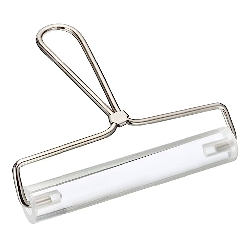 PATIKIL 6 Inch Acrylic Roller Brayer, Clay Rolling Pin Tools with Steel Handle for Wallpaper Printing Printmaking Ink Stamping Tape Construction