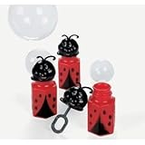 12 Ladybug Bubble Bottles