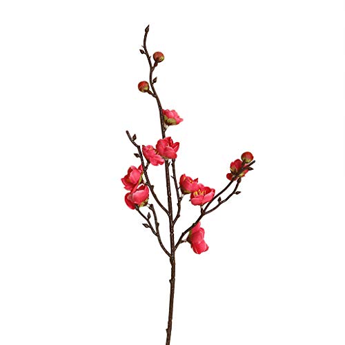Alisy Christmas Flowers Artificial, Plum Blossom Fake Flower for Halloween Thanksgiving Home Wedding Party Office Supplies Floral Bridal Decor - Thumbnail 2
