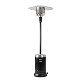 AmazonBasics Commercial Outdoor Patio Heater, Stainless Steel and Hammered Black