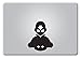 Avatar The Last Airbender Aang Die-Cut Decal Vinyl Sticker for MacBook Laptop Car (Gloss Black, MacBook with Reflective Apple)