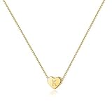 PAVOI 14K Yellow Gold Plated Mini Dainty Heart