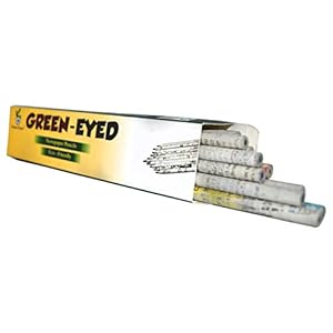 Green Eyed, Recycelter Zeitungsstift, Geschenk, umweltfreundlich, HB-Bleistifte, Zeitungsdruck Recyclingpapier, holzfreier Bleistift, 100% recycelte Zeitung.