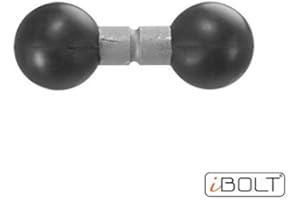 iBolt 25mm / 1 inch to 25mm / 1 inch Metal Extension Ball Adapter for Industry Standard Dual Ball Socket mounting arms