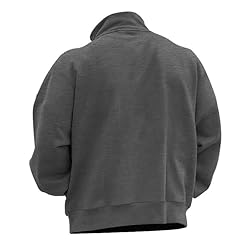 Mens Quarter Zip Pullover Vintage Fashion Long