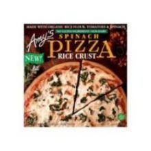 Amy's Spinach Pizza with Rice Crust, Organic, 14-Ounce Boxes (Pack of 8)