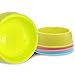 BOCHO Plastic Dog Bowls，Food Dishes & Water Bowl for Dogs, Cats or Other Small Animals - 3 Color Set