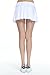 Women's Gym Dri-fit Athleta Skorts With Underwear Covered (White, Medium)