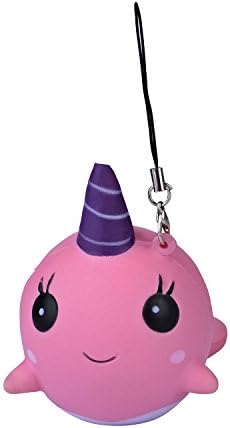 MELYTU Kawaii Squishies Slow Rising Animals Squishy Jumbo Pink Unicorn Scented Cream Squeeze Toy, Stress Relief Toys, Phone Straps