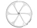 BBR Tuning Bicycle Rims 26 Inch - Heavy Duty White Mags Rim Wheelset - Beach Cruiser Mountain Bike Wheels - 6 Spoke 26Inch Wheel Set - Front & Rear