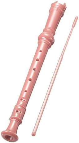 Ultraguards Soprano Descant Recorder 8-Hole With Cleaning Rod + Case Bag Music Instrument (Pink)