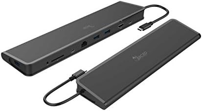Juiced Systems ChockDOCK USB-C Laptop Docking Station - 3x USB 3.0 Ports - 1 SD Memory Card Input - HDMI Video Input - Gigabit Ethernet LAN Port - 1x USB-C Charging Port - 1x USB-C Data Port