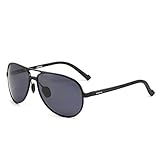 Soxick Matte Metal Frame Polarized Lens Square Round Aviator Wayfarer Sunglasses