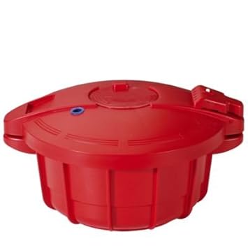 Olla a presión para microondas Lakeland, color rojo, 2,2 litros ...