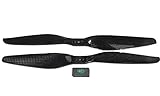 Tarot 1 Pair High Quality Carbon Fiber 1355 1355R Prop Propeller CW / CCW TL2829 Black for Multicopter