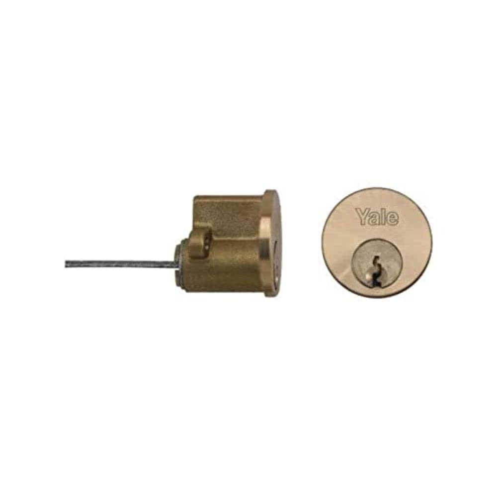 Yale Replacement Rim Cylinder, Suitable for Doors, 2 Keys Provided, P-chrome, 2 Keys, 38 - 57 mm