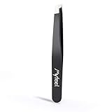 Myfeel Tweezers-Slant Tip for Expert Eyebrow Shaping and Facial Hair Removal - Best Tool for Men and Women.