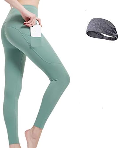 激安 レディースサイクリングレギンスハイウエストおなかコントロールヨガパンツストレッチワークアウトランニングタイツスポーツ スポーツヘッドバンド