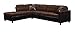Coaster Home Furnishings Mallory Reversible Sectional Chocolate