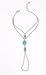 Andyle Vintage Boho Bohemia Turquoise Bracelet Slave Link Finger Ring Silver Chain Charm