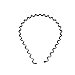 Honbay 6PCS Simple Fashionable Black Metal Wave Hair Hoop for Men, Women, Boys and Girls (C)